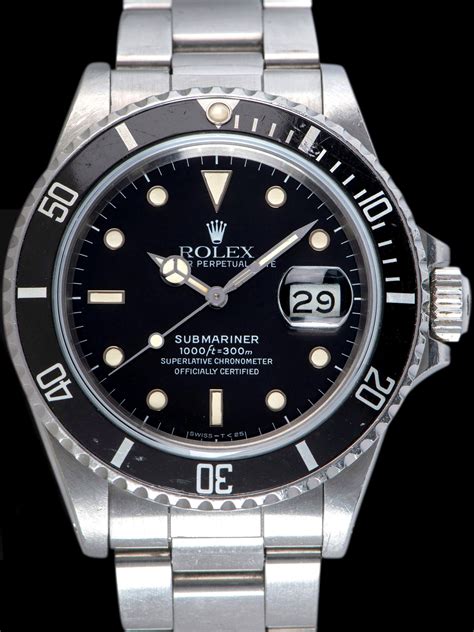 1987 rolex submariner 168000 r series|rolex 16800 history.